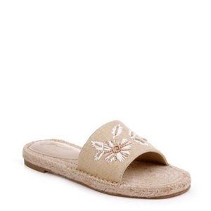 Jewel Badgley Mischka Slide Espadrille/6 Sandals